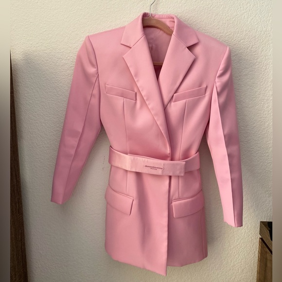 Like new Alexander Wang pink Belted Double Breasted Blazer Dress0 $995 - Picture 15 of 15